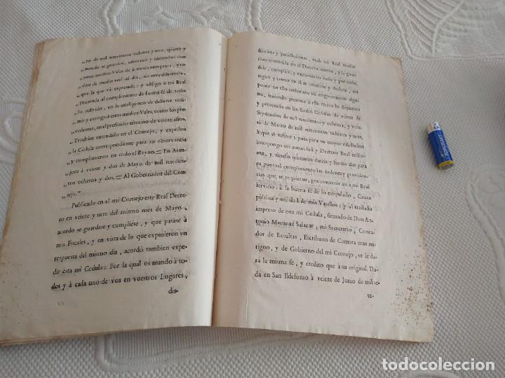 Documentos antiguos: Real cedula Carlos III de Espa&ntilde;a 1782 - Foto 2