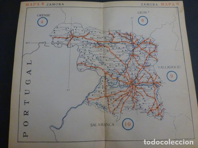 Documentos antigos: ZAMORA MAPA DE LA PROVINCIA A&Ntilde;OS 30 22 X 19 ,5 CMTS