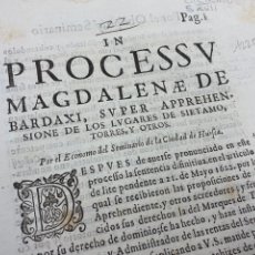 Documentos antiguos: CIRCA 1640. BARDAXI, LUGARES DE SIETAMO, TORRES DE MONTES... ECONOMO SEMINARIO DE HUESCA.. Lote 230581005