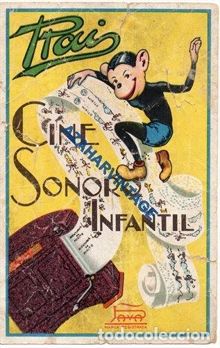 Documentos antiguos: PUBLICIDAD DE CINE RAI CINE SONORO INFANTIL. MARCA PAYA . A&Ntilde;OS 30.