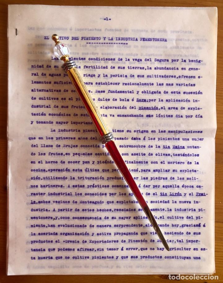 Documentos antiguos: MURCIA- PIMENTON- INFORME- MEMORIA 1932 - Foto 1