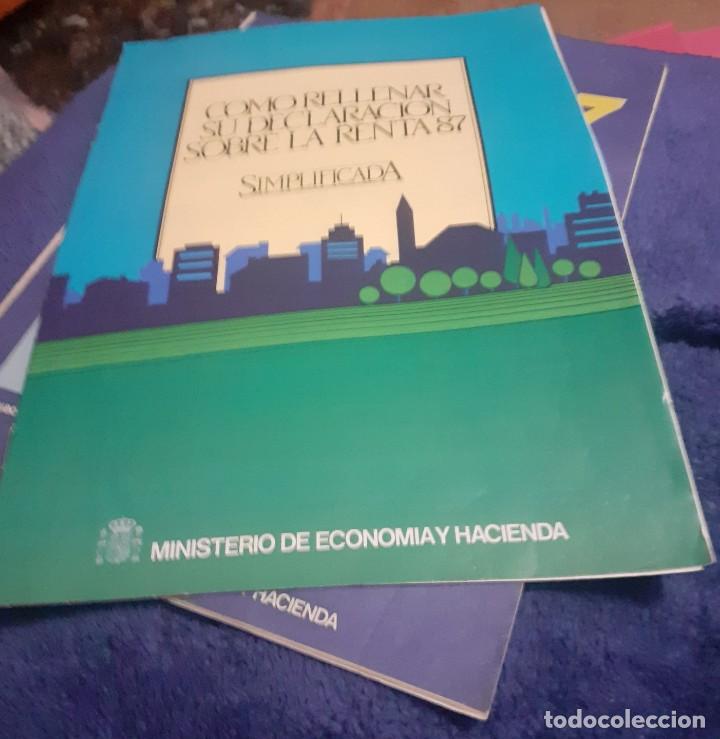 Documentos antiguos: Cuaderno de la Renta Simplificada de 1987 - Foto 2