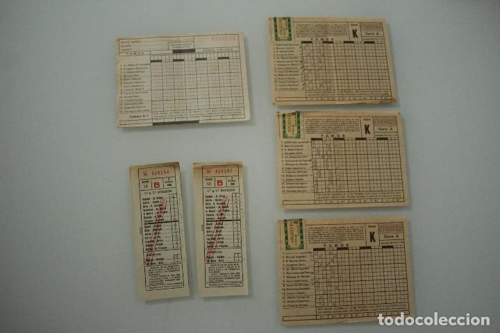 Documentos antiguos: 6 BOLETOS DE QUINIELA A&Ntilde;OS 1956 - 1974 - 1975