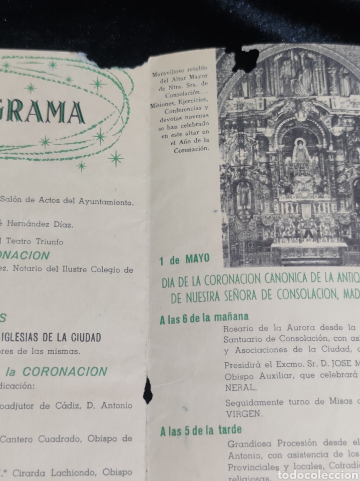 Documentos antiguos: 1 de Mayo de 1964, coronacion canonica de Ntra. Sra. De consolacion.Programa. - Foto 6