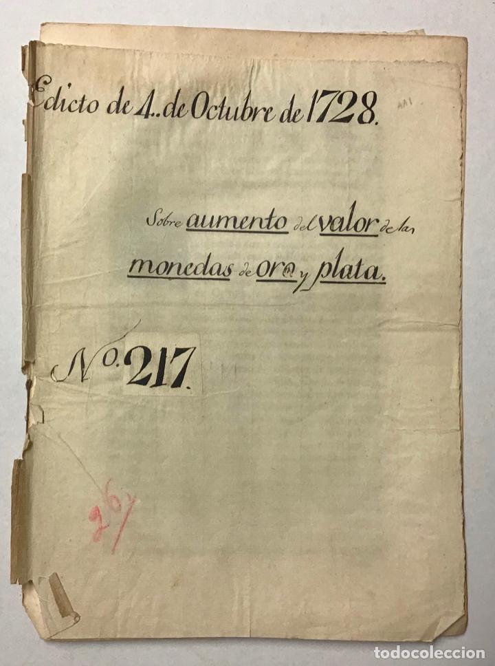 Documentos antiguos: FELIPE V. DON GUILLERMO DE MELUN, MARQUES DE RISBOURCQ. Edicto del marqu&eacute;s de Risbourcq. C. 1728. - Foto 2