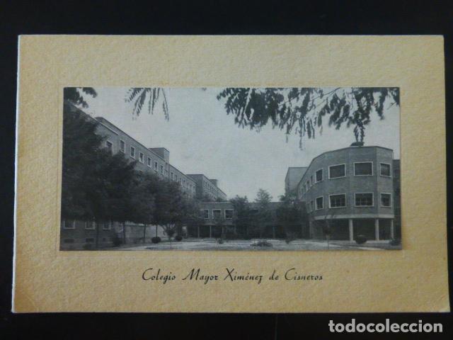 Documentos antiguos: MADRID COLEGIO MAYOR XIMENEZ DE CISNEROS TARJETA DIPTICO - Foto 1