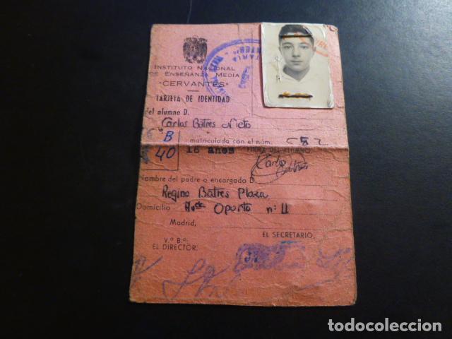 Documentos antiguos: CARNET INSTITUTO CERVANTES MADRID - Foto 1