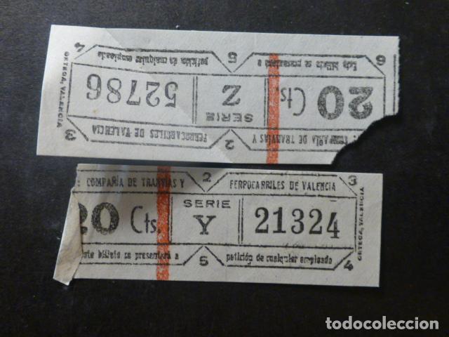 Documentos antiguos: VALENCIA BILLETES FERROCARRIL SERIE Z - Foto 1