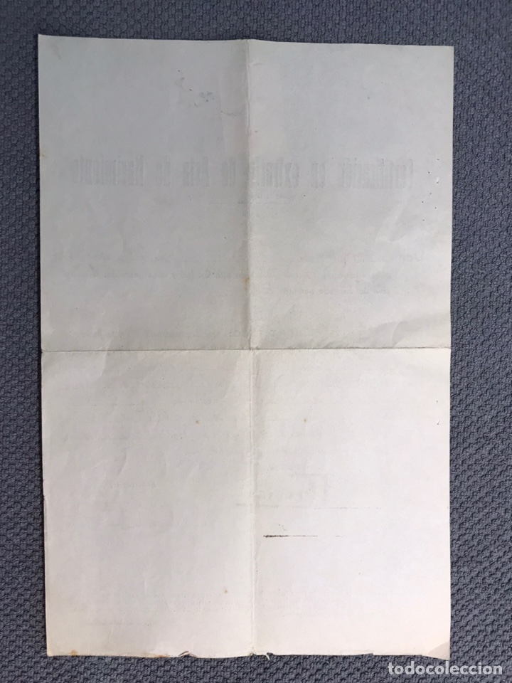 Documentos antiguos: VALENCIA. Documento Certificado Extracto de Acta de Nacimiento (a.1935) - Foto 2