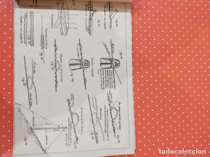 Documentos antiguos: Cuadernillo antiguo con figuras de construcci&oacute;n de l&iacute;neas telef&oacute;nicas - Foto 6