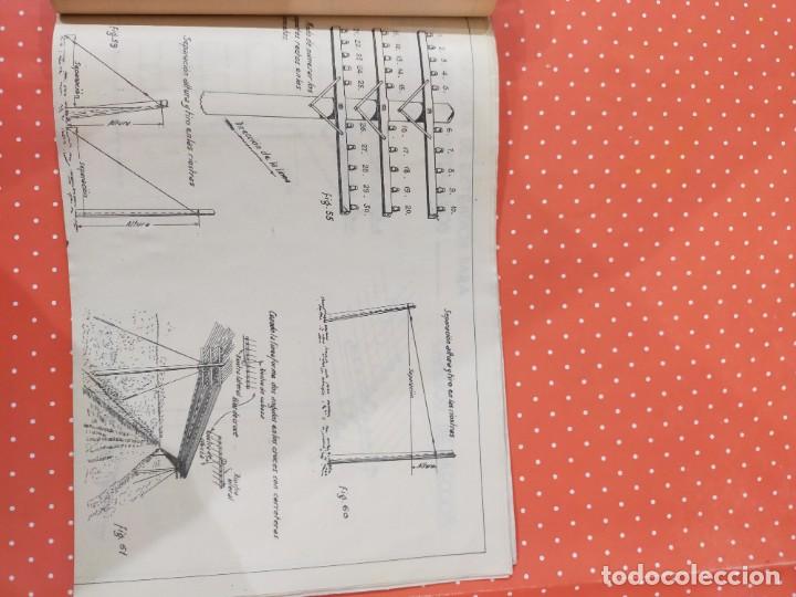 Documentos antiguos: Cuadernillo antiguo con figuras de construcci&oacute;n de l&iacute;neas telef&oacute;nicas - Foto 8
