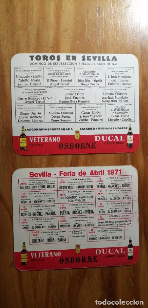 Documentos antiguos: 2 PROGRAMAS DE TOROS FERIA DE SEVILLA 1968 Y 1971 - Foto 2