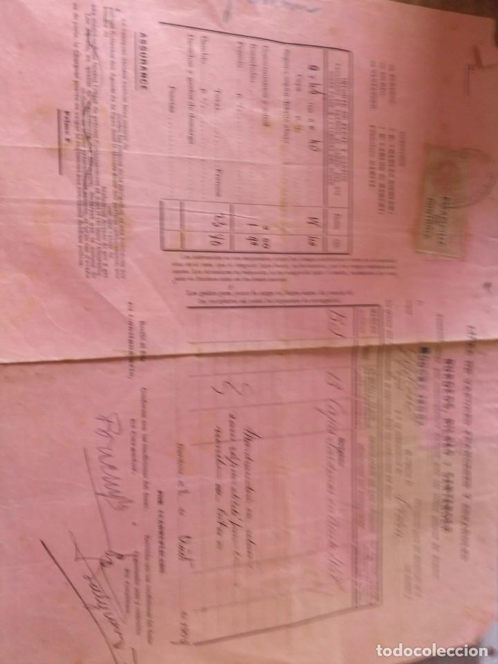 Documentos antiguos: documento navegaci&oacute;n 1909 - Foto 1