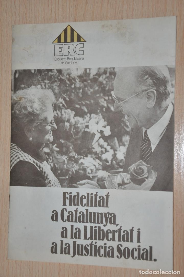 Documentos antiguos: librito esquerra republicana de catalunya 1979 - Foto 1