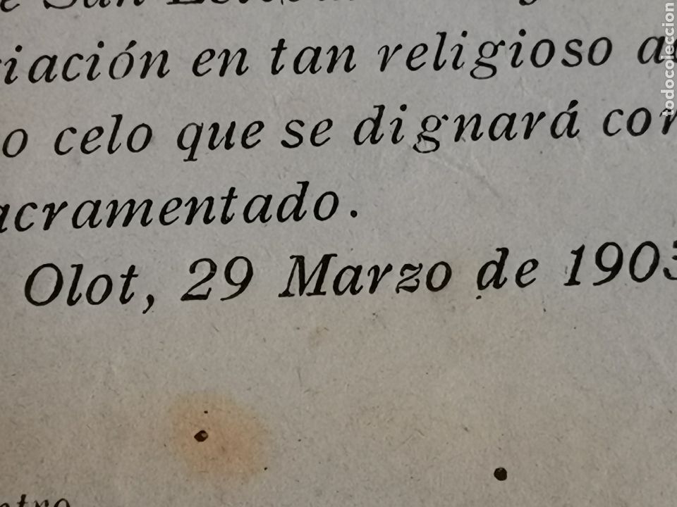 Documentos antiguos: Documento del Centro de Cat&oacute;licos de Olot y su comarca. Cofrad&iacute;a del Sant&iacute;simo Sacramento - Foto 4