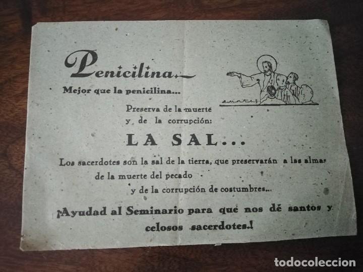 Documentos antiguos: Curiosa octavilla ayuda al seminario. - Foto 1