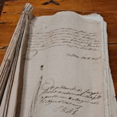 Documentos antiguos: LOTE DE ESCRITURAS 1841 HASTA 1849. Lote 243255175
