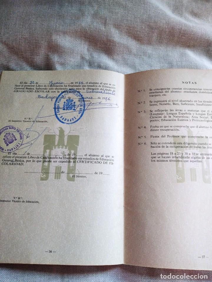 Documentos antiguos: libro de escolaridad - Foto 8