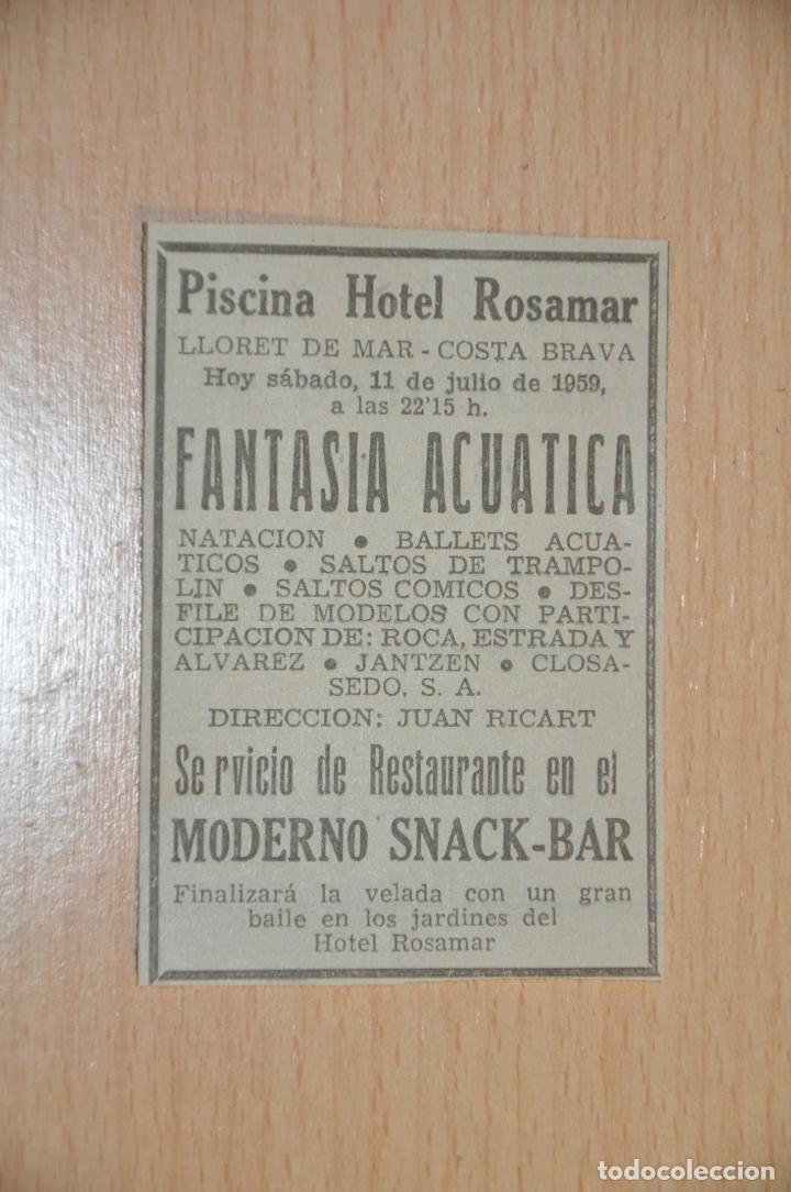 anuncio hotel rosamar lloret de mar