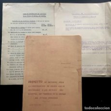 Documentos antiguos: TÁRREGA ( LLEIDA ) AÑO 1956 / PROYECTO CONSTRUCCION DE CELDAS MONJAS HOSPITAL DE TÁRREGA. Lote 245406500