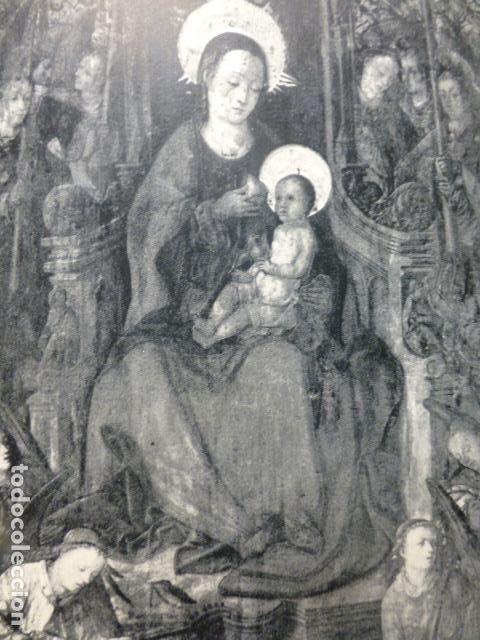 Documentos antiguos: PARROQUIA DE JESUS IBIZA VIRGEN ANTIGUA LAMINA HUECOGRABADO A&Ntilde;OS 40