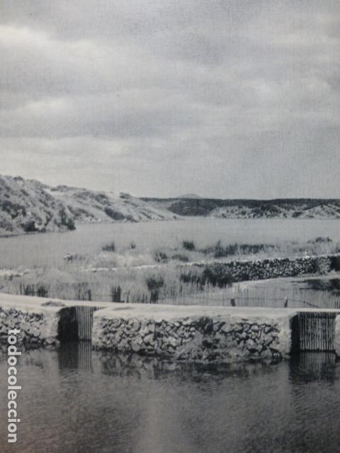 Documentos antiguos: MENORCA ALBUFERA ANTIGUA LAMINA HUECOGRABADO A&Ntilde;OS 40