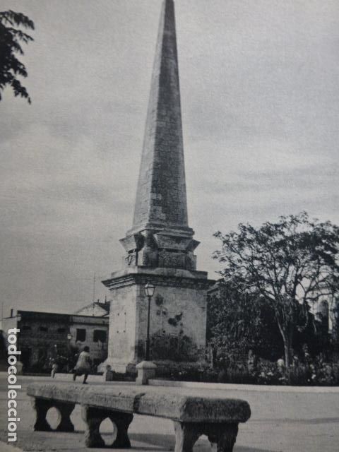 Documenti antichi: CIUDADELA MENORCA SA PIRAMIDE ANTIGUA LAMINA HUECOGRABADO A&Ntilde;OS 40
