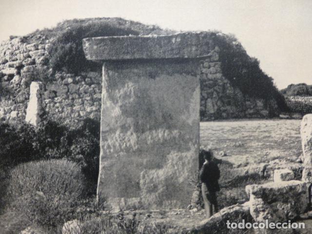 Documenti antichi: TREPUCO MENORCA TALAIOT ANTIGUA LAMINA HUECOGRABADO A&Ntilde;OS 40