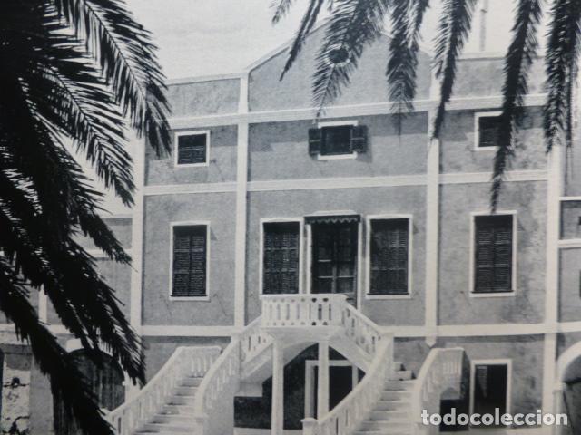 Documenti antichi: MAHON MENORCA CASA COLONIAL ANTIGUA LAMINA HUECOGRABADO A&Ntilde;OS 40