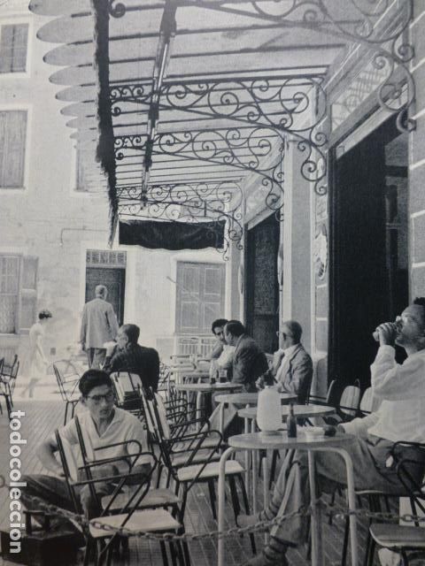 Documenti antichi: MAHON MENORCA ESCENA URBANA ANTIGUA LAMINA HUECOGRABADO A&Ntilde;OS 40