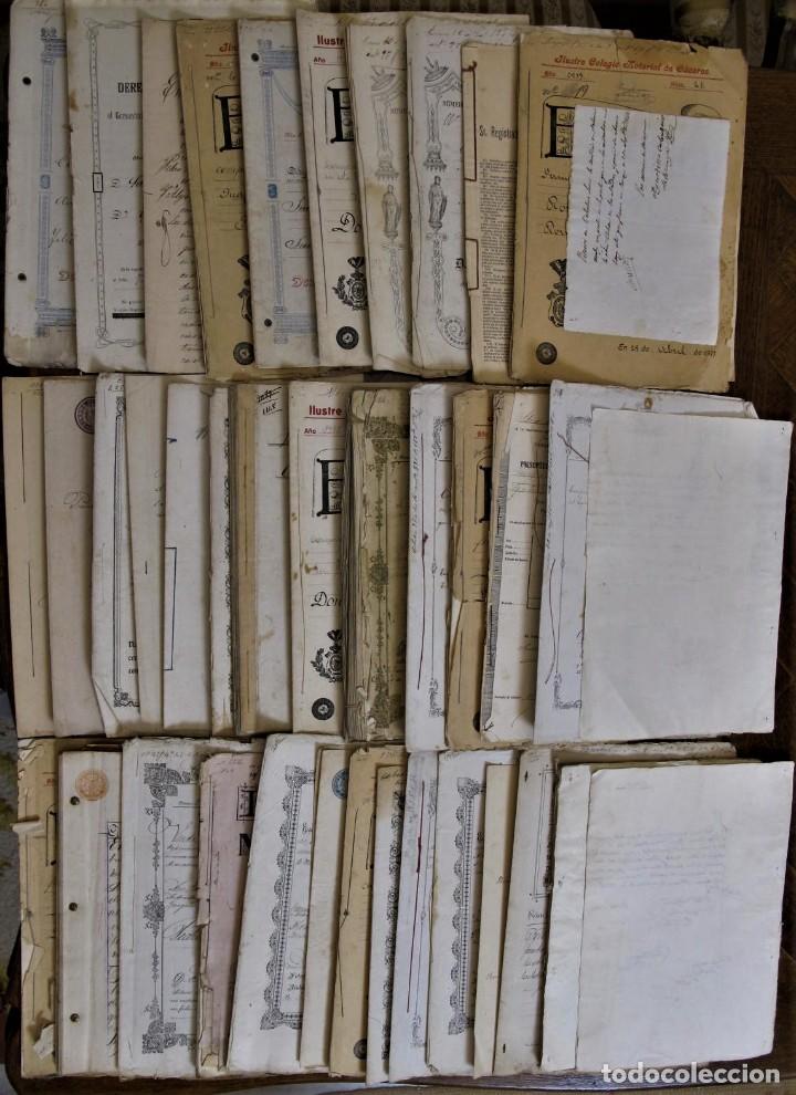 Documentos antiguos: ESCRITURAS-DOCUMENTOS ANEXOS 1881...1910,1920,1927. CASAR DE CACERES, BOTIJA, ALCUESCAR Y CACERES