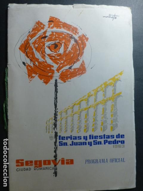 Documentos antiguos: SEGOVIA PROGRAMA FERIAS Y FIESTAS 1963 - Foto 1