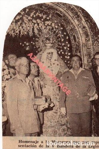 Documentos antiguos: SEMANA SANTA SEVILLA, ANTIGUO RETAL PUBLICACION, HOMENAJE DE LA LEGION A LA MACARENA, MUY RARO
