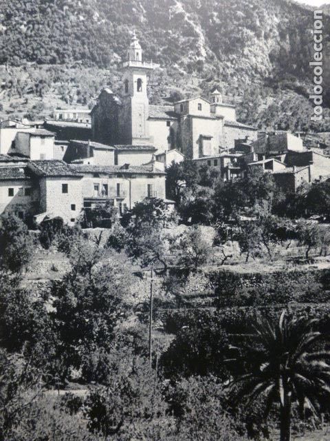 Old Documents: VALLDEMOSA MALLORCA LAMINA HUECOGRABADO A&Ntilde;OS 50