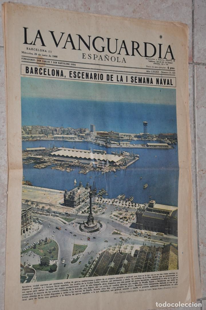 Documentos antiguos: hoja la vanguardia 1966, barcelona - Foto 1