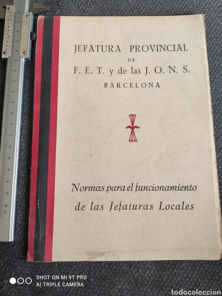 Documentos antiguos: Falange Espa&ntilde;ola y JONS 1955 - Foto 1