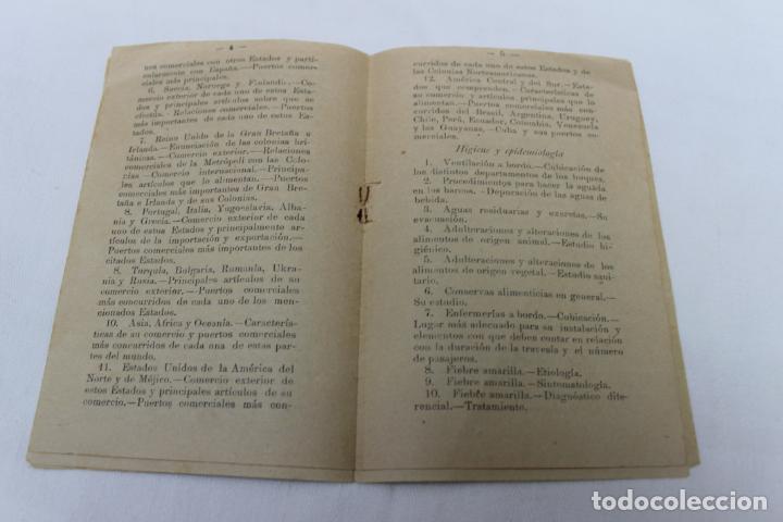Documentos antiguos: PROGRAMA DE MEDICOS DE LA MARINA CIVIL, GUADALAJARA 1924 - Foto 4