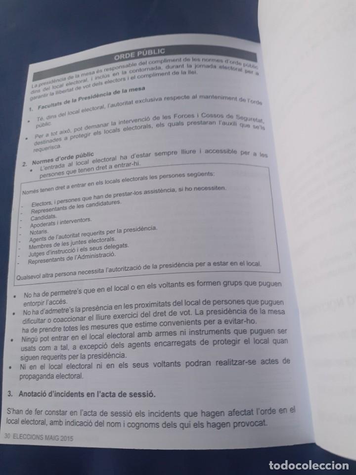 Documentos antiguos: manual para miembros de mesa electoral - Foto 3