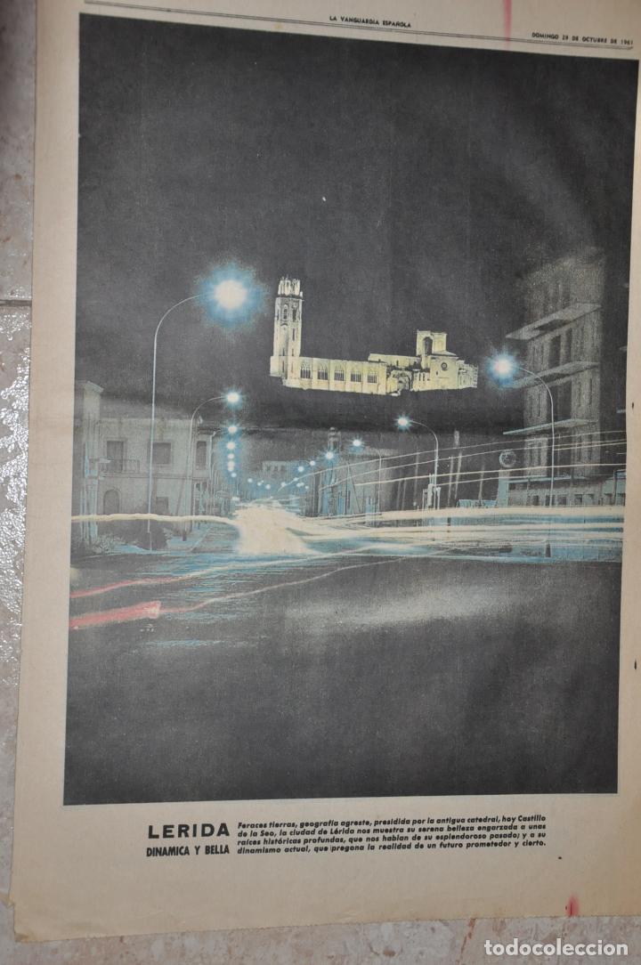 Documentos antiguos: hoja la vanguardia a&ntilde;o 1961 lerida - Foto 1