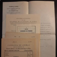 Documentos antiguos: COFRADIA DE LAS ANIMAS DE SANTO DOMINGO DE SILOS IGLESIA DE MONSERRAT MADRID. Lote 255585755