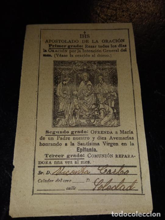 Documentos antiguos: APOSTOLADO DE LA ORACION MES DE MARZO - Foto 1