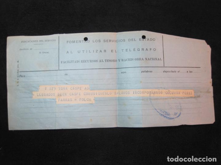 Documents Anciens: TARRAGONA-FOMENTAL LOS SERVICIOS DEL ESTADO-TELEGRAFO-VER FOTOS-(K-2486)