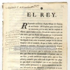 Documentos antiguos: [REAL CEDULA. OBISPO DE CUENCA. QUEJAS CONTRA EL GOBIERNO DEL REY. 1767] CARLOS III.