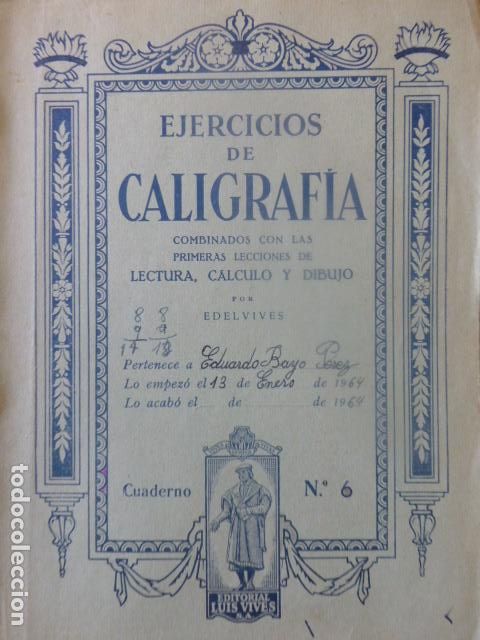 Documentos antiguos: CUADERNO EJERCICIOS DE CALIGRAFIA EDELVIVES - Foto 1