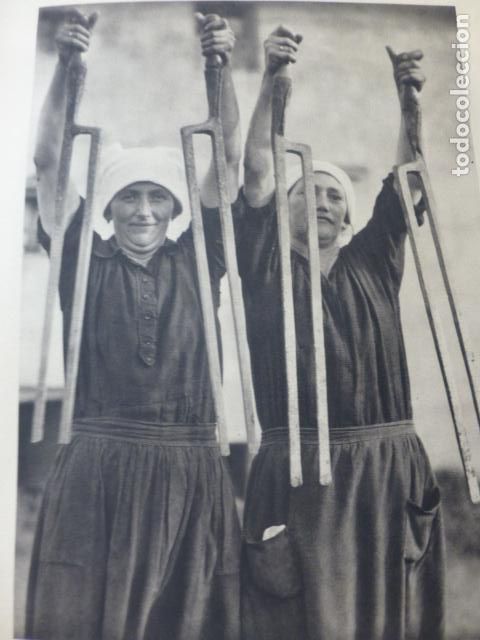Alte Dokumente: PAIS VASCO LAYADORAS ANTIGUA LAMINA HUECOGRABADO A&Ntilde;OS 40