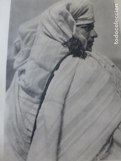 Alte Dokumente: RIF MARRUECOS ESPA&Ntilde;OL MORO DEL RIF ANTIGUA LAMINA HUECOGRABADO A&Ntilde;OS 40