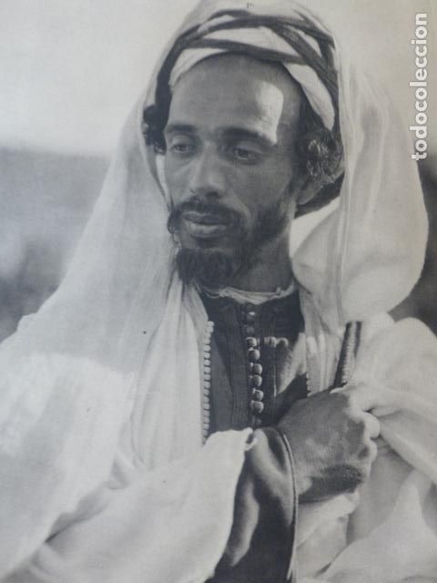 Documenti antichi: RIF MARRUECOS ESPA&Ntilde;OL MORO DE BENIBUIFRUR ANTIGUA LAMINA HUECOGRABADO A&Ntilde;OS 40