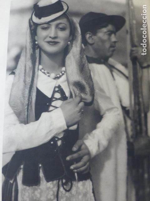 Documenti antichi: TENERIFE CANARIAS TIPO DE MUJER ANTIGUA LAMINA HUECOGRABADO A&Ntilde;OS 40