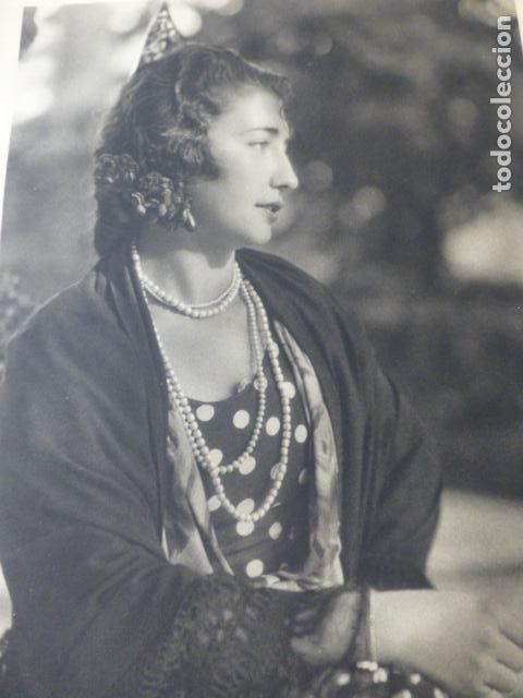 Alte Dokumente: ANDALUCIA BAILADORA ANTIGUA LAMINA HUECOGRABADO A&Ntilde;OS 40