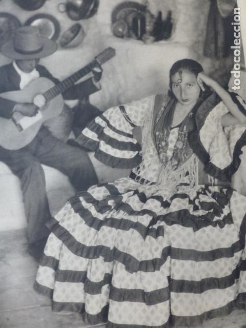 Alte Dokumente: GRANADA GITANOS DEL ALBAICIN ANTIGUA LAMINA HUECOGRABADO A&Ntilde;OS 40